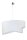 Suspension blanche tissu rond &Oslash;45cm Moderne