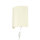 Applique en tissu avec câble Interrupteur Crème ALICE