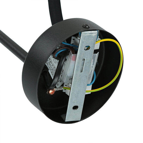 Plafonnier LED LUKE noir 64W Lampe de salon