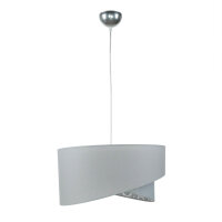 Lampe à suspendre grise tissu dentelle SELMA...