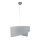 Lampe à suspendre grise tissu dentelle SELMA Chambre à coucher
