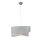 Lampe à suspendre grise tissu dentelle SELMA Chambre à coucher