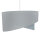 Lampe à suspendre grise tissu dentelle SELMA Chambre à coucher