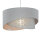 Lampe à suspendre grise tissu dentelle SELMA Chambre à coucher