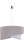 Lampe &agrave; suspendre Gris Tissu rond &Oslash;45cm Design moderne