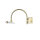 Lampe à tableau LED en laiton antique 12W Art Nouveau