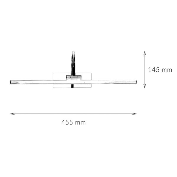 Elégante applique LED Art nouveau 3000K en laiton