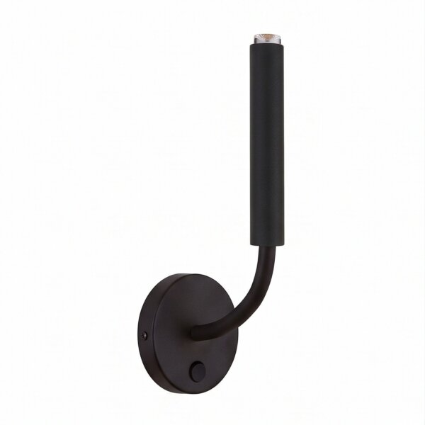 Applique murale noire avec interrupteur métal Loft G9