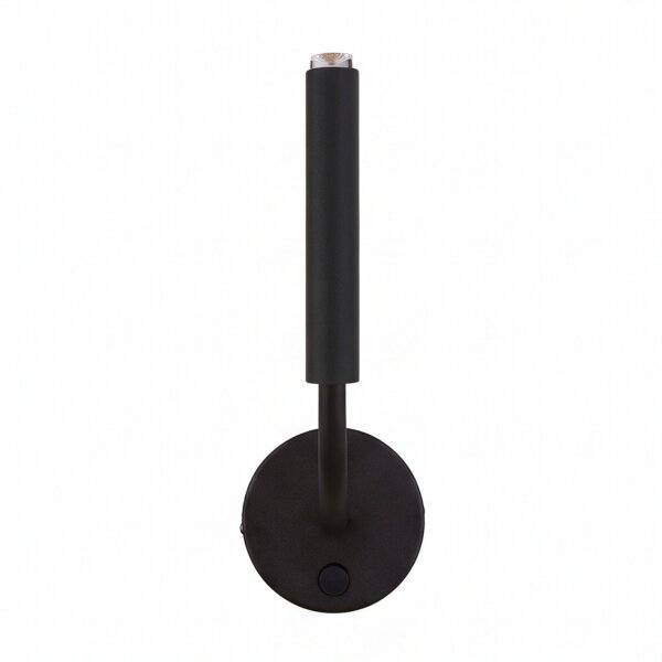 Applique murale noire avec interrupteur métal Loft G9