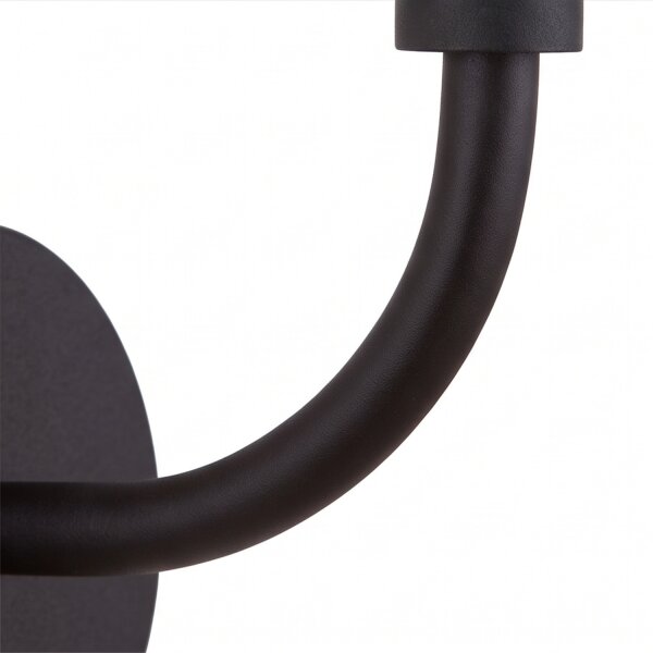 Applique murale noire avec interrupteur métal Loft G9