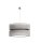 Lampe &agrave; suspendre COLETTE Gris Tissu &Oslash;40cm rond Moderne