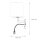 Applique murale moderne avec bras de lecture LED