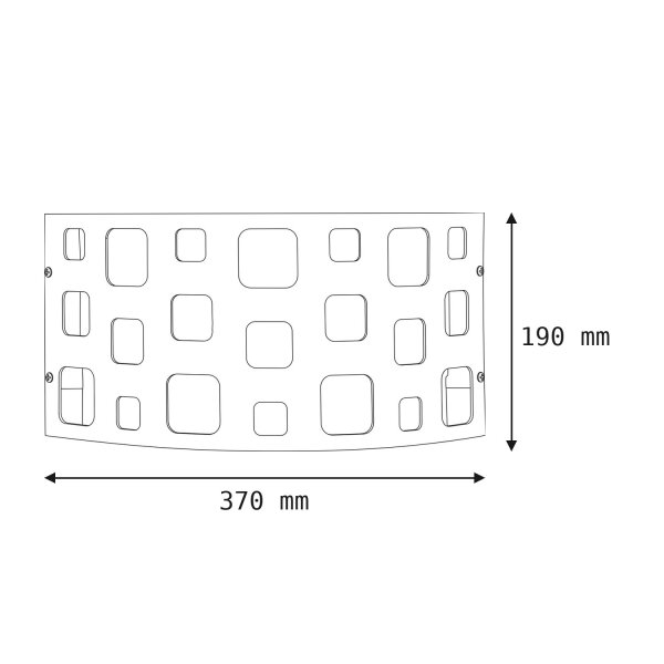 Applique murale moderne MALLOW blanc