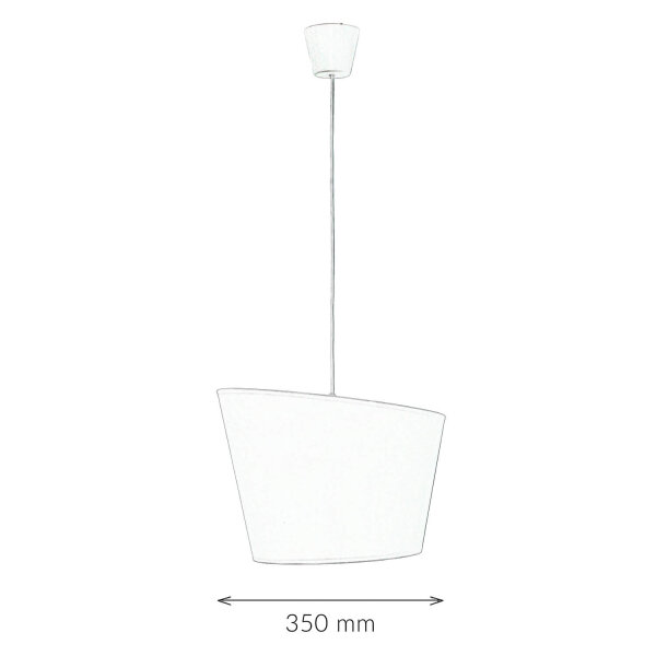 Lampe à suspendre stylée GABRIELA Blanc Design Ø35cm