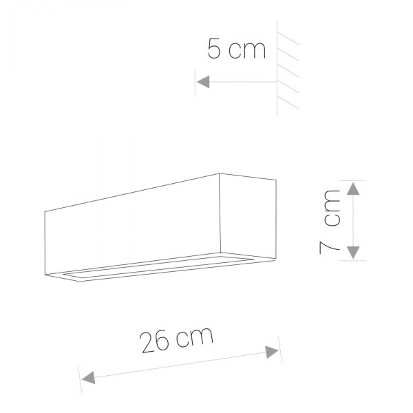 Applique murale moderne en gris