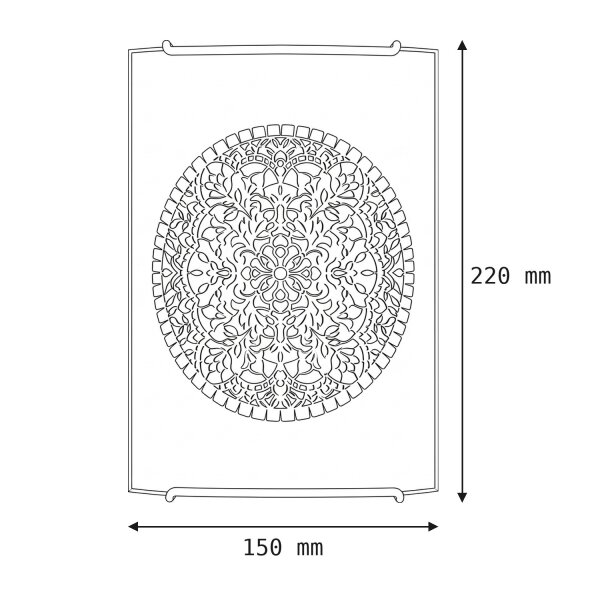 Applique murale intemporelle E14 ROSETTE