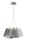 Lampe &agrave; suspendre Table de salle &agrave; manger Gris Tissu 3 flammes Moderne
