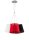 Lampe &agrave; suspendre Moderne Rouge Blanc Noir Tissu ERIKA