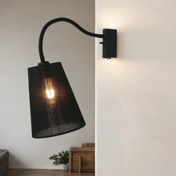 Applique murale flexible FLEX SHADE en noir