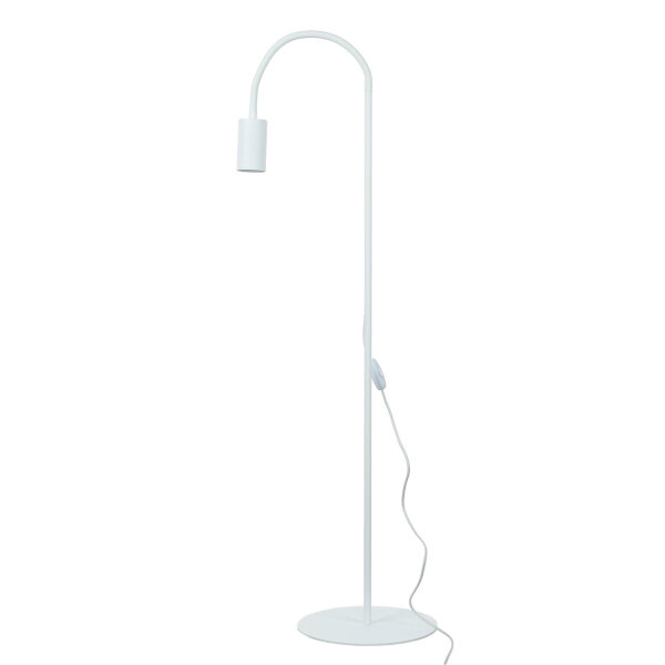 Lampadaire blanc métal 153 cm flexible