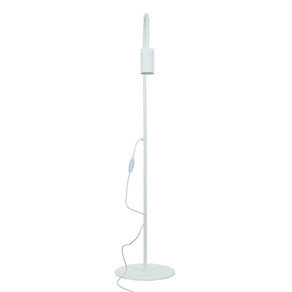Lampadaire blanc métal 153 cm flexible