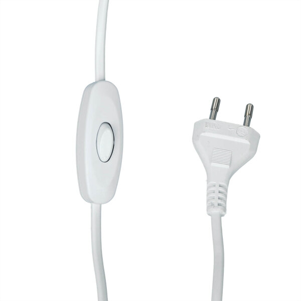 Lampadaire blanc métal 153 cm flexible