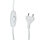 Lampadaire blanc métal 153 cm flexible