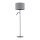 Lampadaire avec bras de lecture 168 cm E27 + G9 Tissu Métal