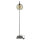 Lampadaire verre fumé 160 cm E27 Abat-jour sphérique noir gris
