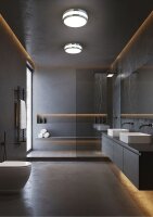 Plafonnier LED en verre Malakka