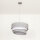 Lampe à suspendre Salon Gris Abat-jour tissu Ø45cm