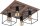 Plafonnier Marron 4-flmg Salon Lampe COBA