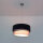 Suspension grise tissu Ø45cm design moderne