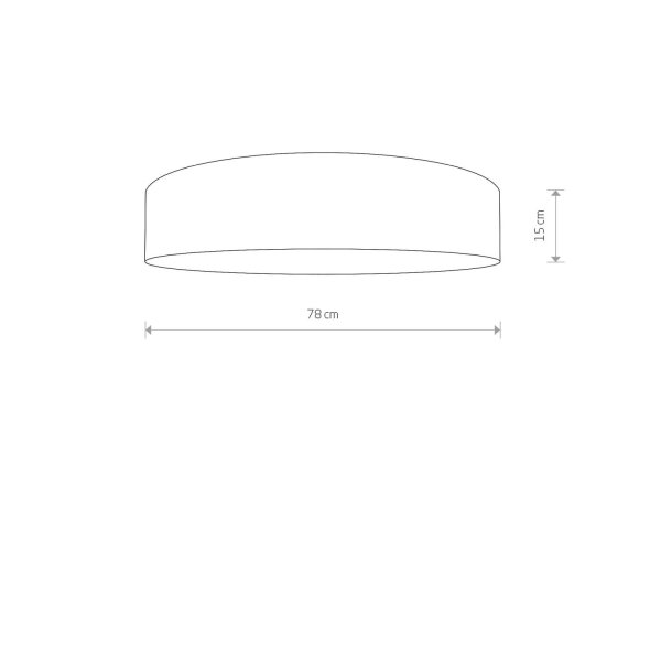 Plafonnier or papier 7-flmg SELINA lampe de couloir