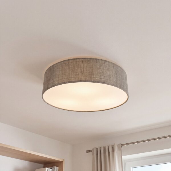 Plafonnier SELINA Gris 3-flmg Lampe de salon