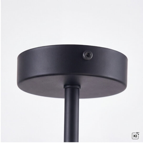 Plafonnier noir 4xE27 Salon Lampe AARON
