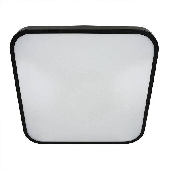 Plafonnier LED Noir Moderne IP44 3000K faible éblouissement