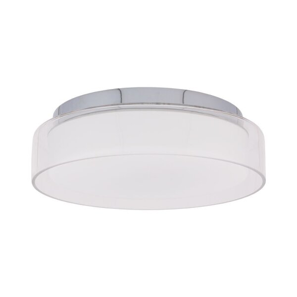 Plafonnier LED confortable en verre IP44 12W à faible éblouissement
