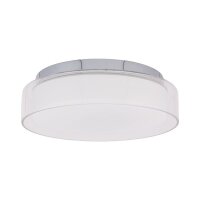 Plafonnier LED confortable en verre IP44 12W à...