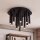 Plafonnier rond noir Loft Cylindre Ø34cm