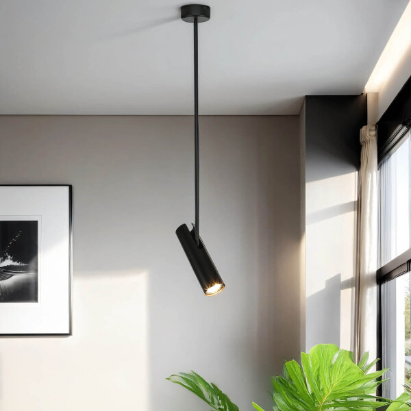 Plafonnier orientable Moderne en noir