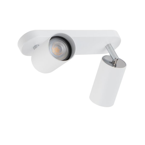 Spot de plafond en blanc 2flmg