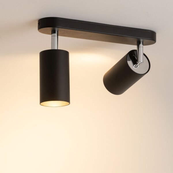 Spot de plafond en noir 2flmg