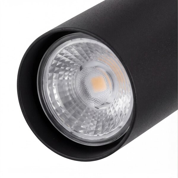 Spot de plafond en noir 3-flmg