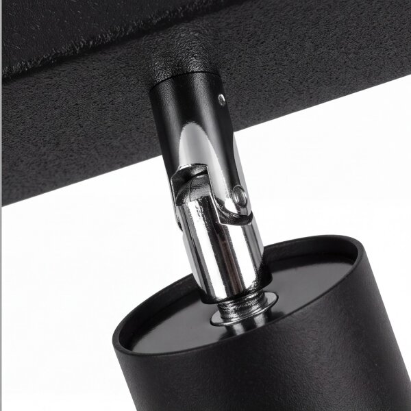 Spot de plafond en noir 3-flmg