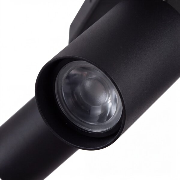Spot de plafond en noir 4-flmg