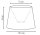 Petit abat-jour Lampe de table tissu blanc E14