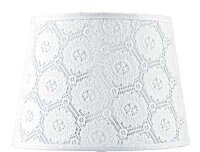 Abat-jour Blanc Dentelle Textile pour lampe de table E14