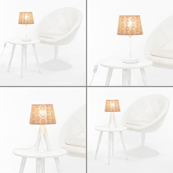 Abat-jour au crochet Lampe de table E14 WILLOW