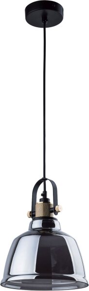 Lampe à suspendre fumée noir verre Lampe ZERO